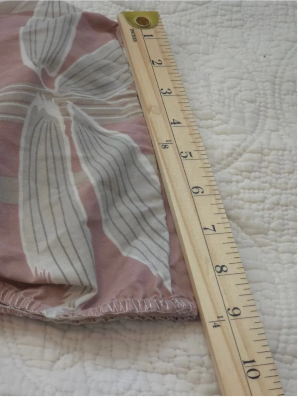 RARE Vintage 80's Wamsutta King Sheet SET Pink Beige Bamboo Print Boho 4Pc Set